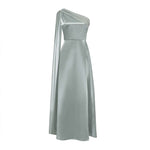 Load image into Gallery viewer, Toga Sheen Gown with Drape [2 Colours]
