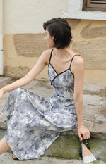 Load image into Gallery viewer, Watercolour Printed Camisole Dress in Multi
