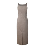 Load image into Gallery viewer, Korean Tencel Blend Twist Strap Sheath Dress [2 Colours]
