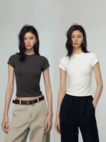Load image into Gallery viewer, Tencel Classic Cap Sleeve Stretch Tee [3 Colours]
