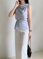 Load image into Gallery viewer, Korean Nica Asymmetric Top [2 Colours]
