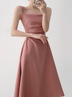 Load image into Gallery viewer, Side Gathered Flare Midi Dress [5 Colours]
