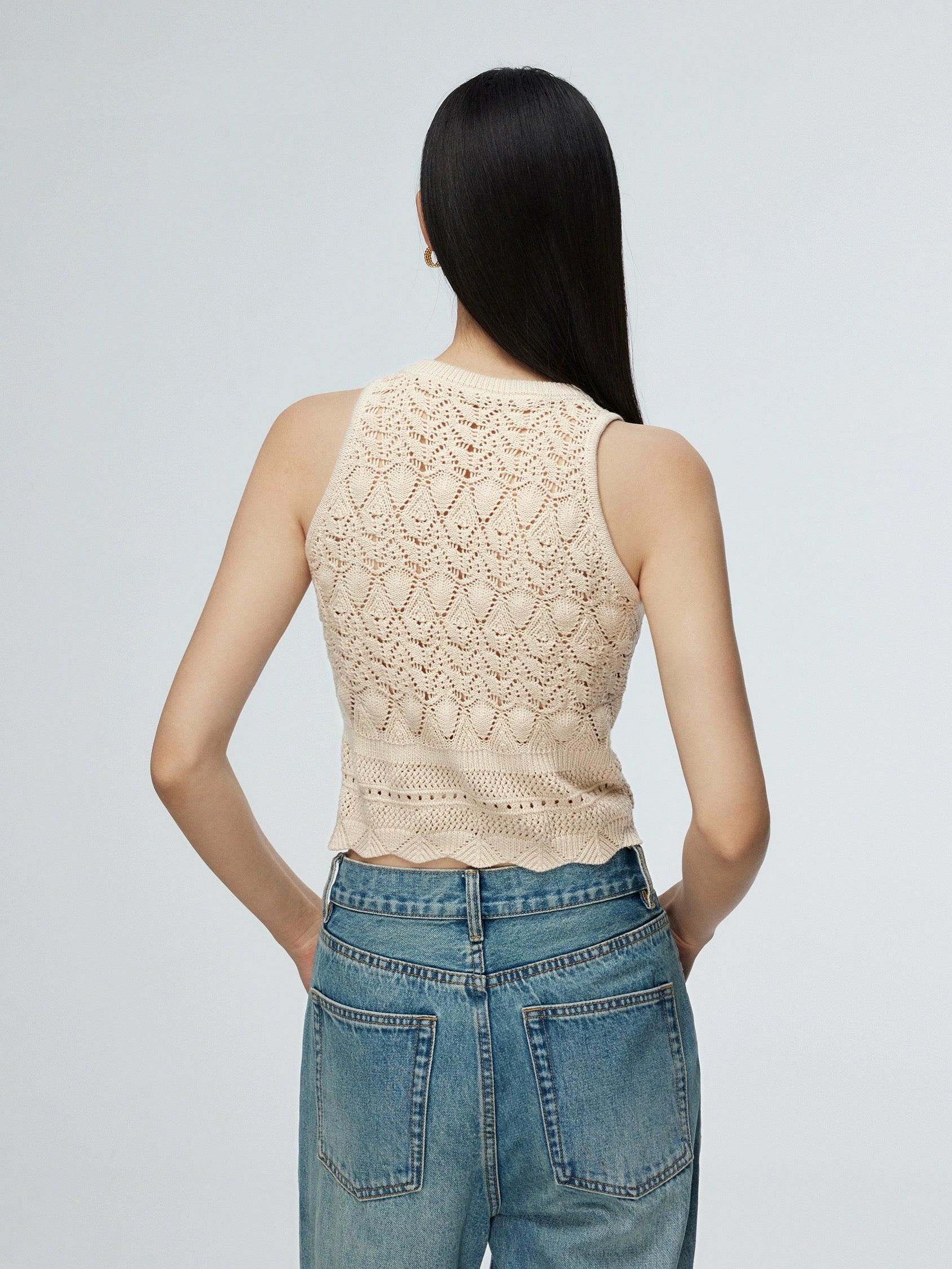 Laser Cut Knit Tank [2 Colours]