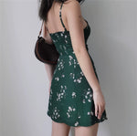 Load image into Gallery viewer, Castleton Floral Mini Dress in Green
