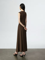 Load image into Gallery viewer, Sleeveless Line Stretch Dress [2 Colours]
