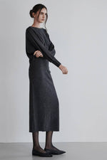Load image into Gallery viewer, Korean Slit Knit Dress [3 Colours]
