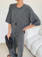 Load image into Gallery viewer, Relaxed Knit Top// Pants Set [3 Colours]
