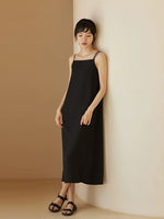 Load image into Gallery viewer, 2-Way Slip Dress in Black
