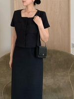 Load image into Gallery viewer, Korean Day Short Jacket Top [2 Colours]
