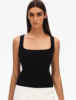 Load image into Gallery viewer, Classic Square Neck Stretch Tank Top [4 Colours]
