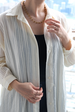 Load image into Gallery viewer, [Ready to Ship] Korean Textured Semi-Sheer Oversized Shirt [2 Colours]
