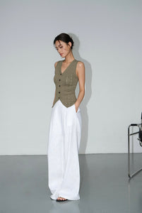 Linen Wide Leg Trousers [2 Colours]