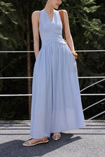 Load image into Gallery viewer, Gathered Pocket Maxi Dress [2 Colours]
