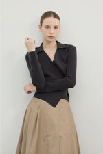 Load image into Gallery viewer, Korean Collar Wrap Knit Cardigan [3 Colours]
