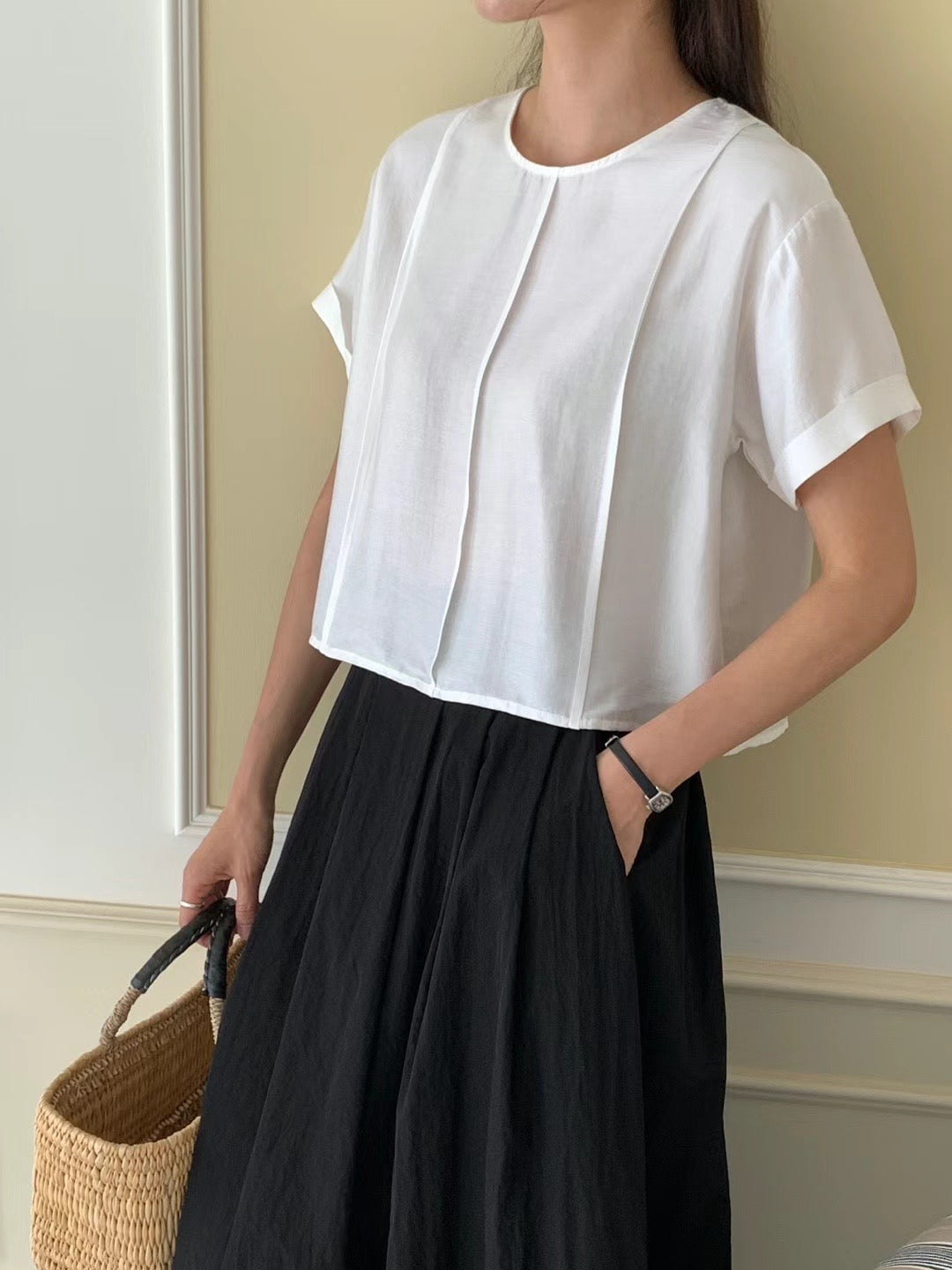 Korean Line Blouse [2 Colours]