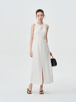 Load image into Gallery viewer, Cutout Back Pocket Slit Shift Dress [2 Colours]
