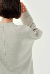 Oversized Raglan Sweater in Grey