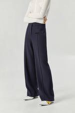 Load image into Gallery viewer, Curve Line Trousers in Navy
