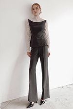 Load image into Gallery viewer, Korean Bilte Tailored Peplum Sleeveless Top [2 Colours]
