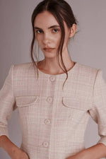 Load image into Gallery viewer, Korean Marco Tweed Dress [2 Colours]
