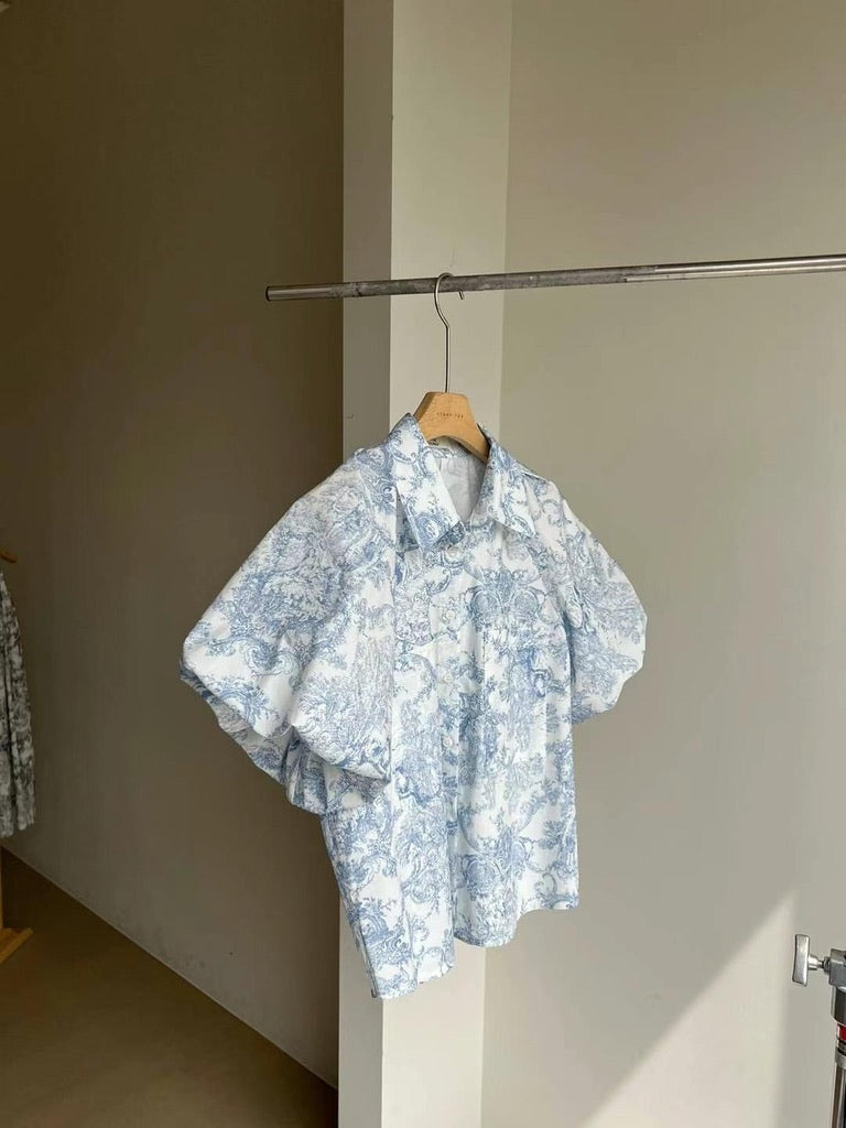 Korean Toile Blouse [2 Colours]