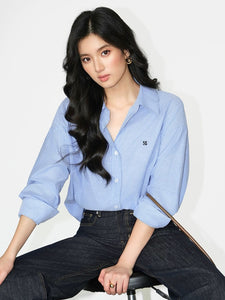 Oversized Mini Logo Shirt [2 Colours]