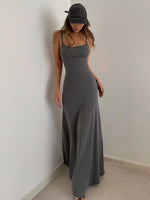 Load image into Gallery viewer, U Neck Cami Flare Maxi Dress [2 Colours]
