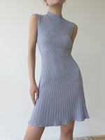 Load image into Gallery viewer, Sleeveless Ribbed Mid Dress [2 Colours]
