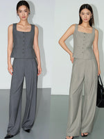 Load image into Gallery viewer, Tailored Hook Wide Leg Trousers [2 Colours]
