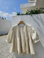 Load image into Gallery viewer, [Ready to Ship] Korean Pleat Blouson Blouse [3 Colours]
