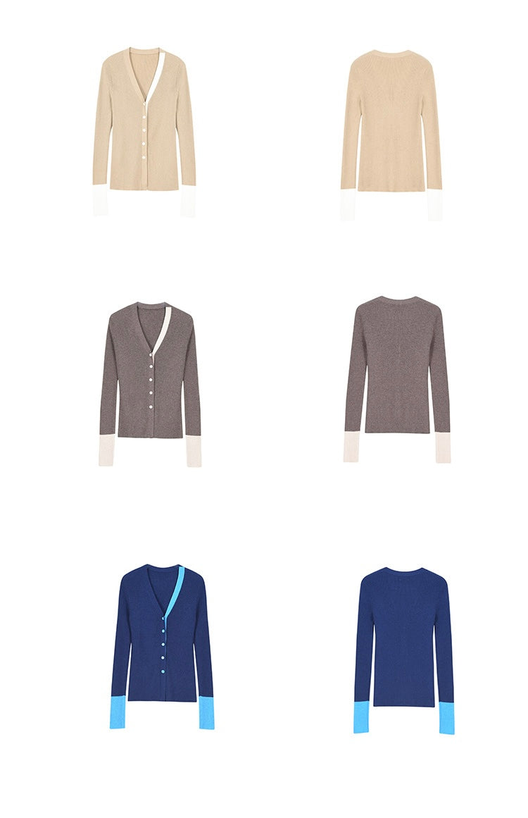 Duo Tone Cardigan [3 Colours]