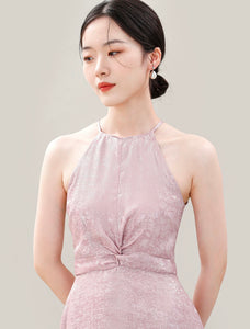 Chinoiserie Evening Gowns in Pink