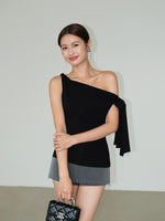 Load image into Gallery viewer, Toga Ribbon Drape Top [2 Colours]
