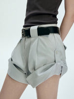 Load image into Gallery viewer, Tencel Blend 2-Way Cuff Shorts [2 Colours]
