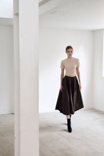 Load image into Gallery viewer, Korean Diino Textured A-Line Skirt [2 Colours]
