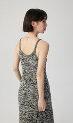 Load image into Gallery viewer, Melange Knit Cami Maxi Dress in Grey

