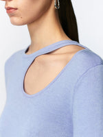 Load image into Gallery viewer, Light Knit Cutout Top in Lavender
