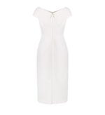 Load image into Gallery viewer, Korean Textured Collar Sheath Dress [2 Colours]
