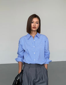 Classic Woven Striped Shirt [2 Colours]