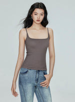 Load image into Gallery viewer, Padded Ribbed Square Neck Camisole [3 Colours]
