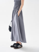 Load image into Gallery viewer, Striped Pocket Maxi Dress in Navy
