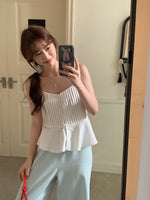 Load image into Gallery viewer, Korean Linen Pleated Camisole - [3 Colours]
