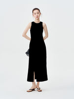 Load image into Gallery viewer, Cutout Back Pocket Slit Shift Dress [2 Colours]
