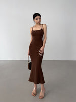 Load image into Gallery viewer, Stretch Tie Back Mermaid Dress [5 Colours]
