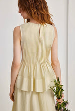 Load image into Gallery viewer, Pleated Peplum Top // Midi Skirt Set [2 colours]
