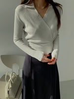 Load image into Gallery viewer, Korean Collar Wrap Knit Cardigan [3 Colours]
