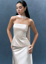 Load image into Gallery viewer, Satin Halter Bustier Top// Maxi Skirt [2 Colours]
