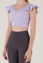 Load image into Gallery viewer, Cross Over Frill Bra Top [3 Colours]
