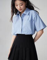 Load image into Gallery viewer, Short Sleeve Striped Shirt [2 Colours]
