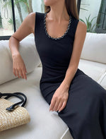 Load image into Gallery viewer, Braid Detail Stretch Dress [2 Colours]
